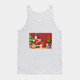 Santa Claus Getting Caught On Christmas Eve Tank Top